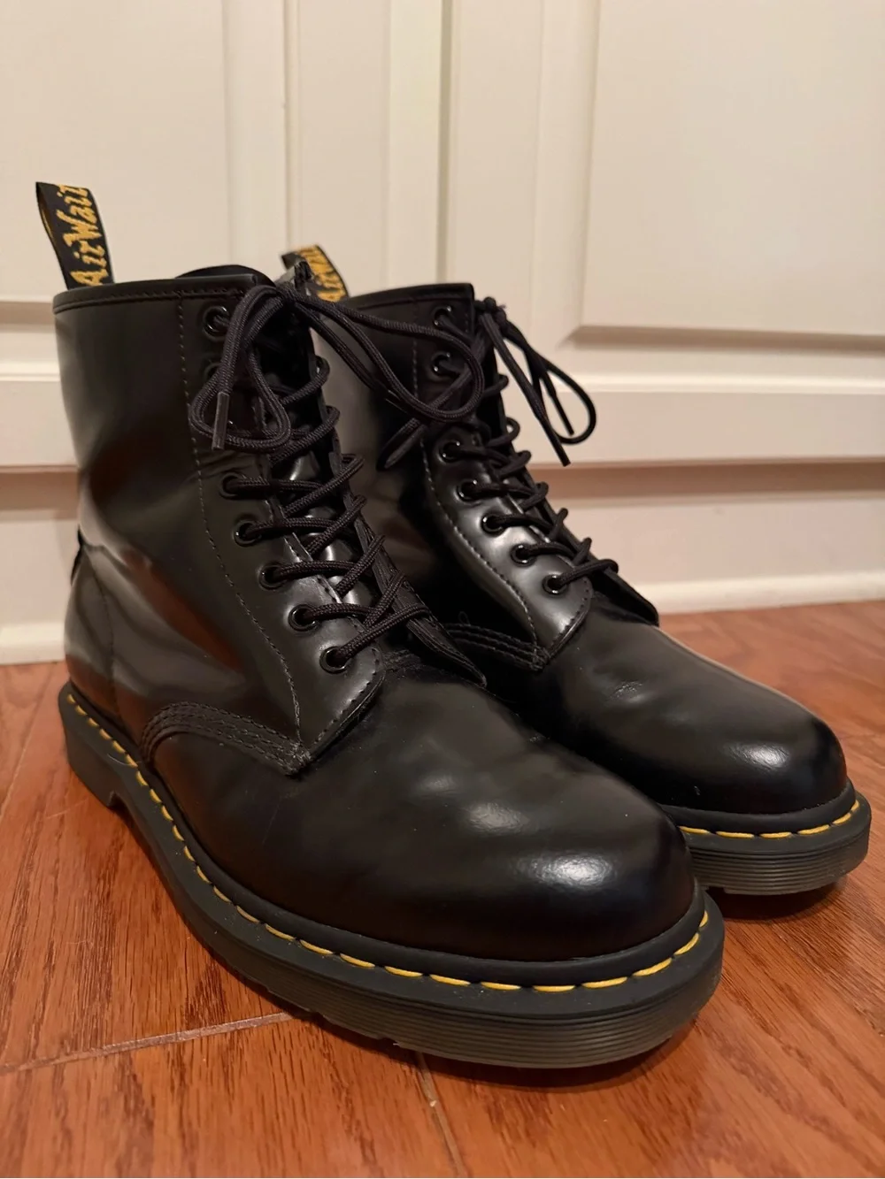 Dr. Martens 1460 - Smooth Leather Lace Up Boots - Black - Men’s 10 - Women’s 11